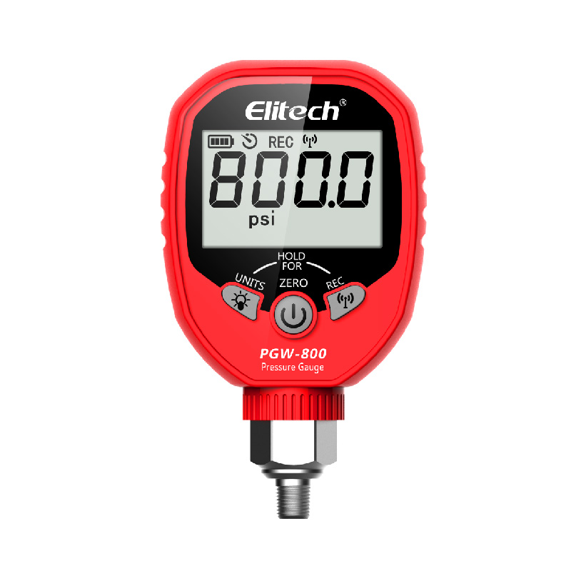 精創(chuàng)PGW-800高精度HVAC數字高壓表 -14.5~800 PSI 1/8'' NPT