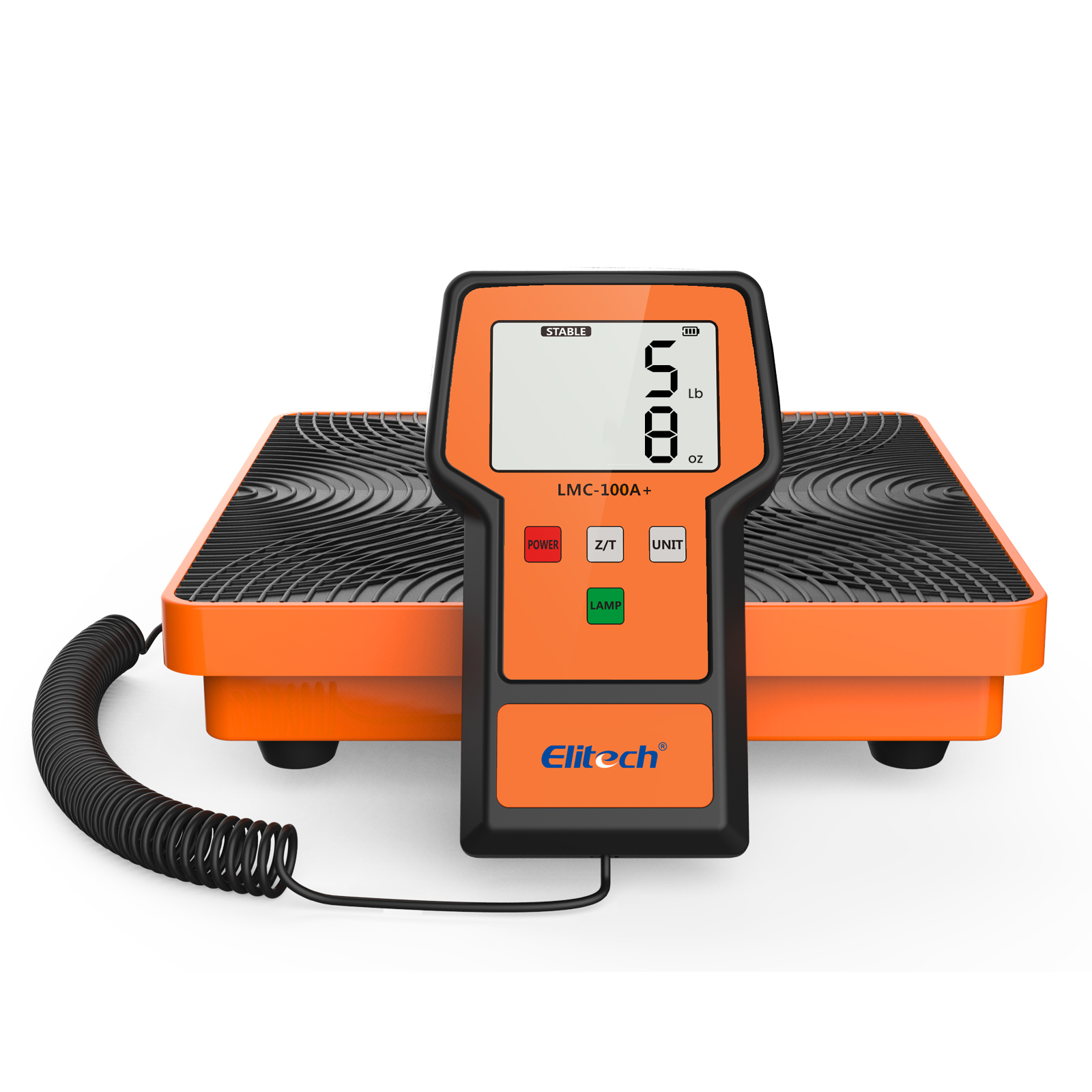 精創(chuàng)LMC-100A+冷媒秤 220磅帶外殼，HVAC 電子數(shù)字氟利昂回收秤