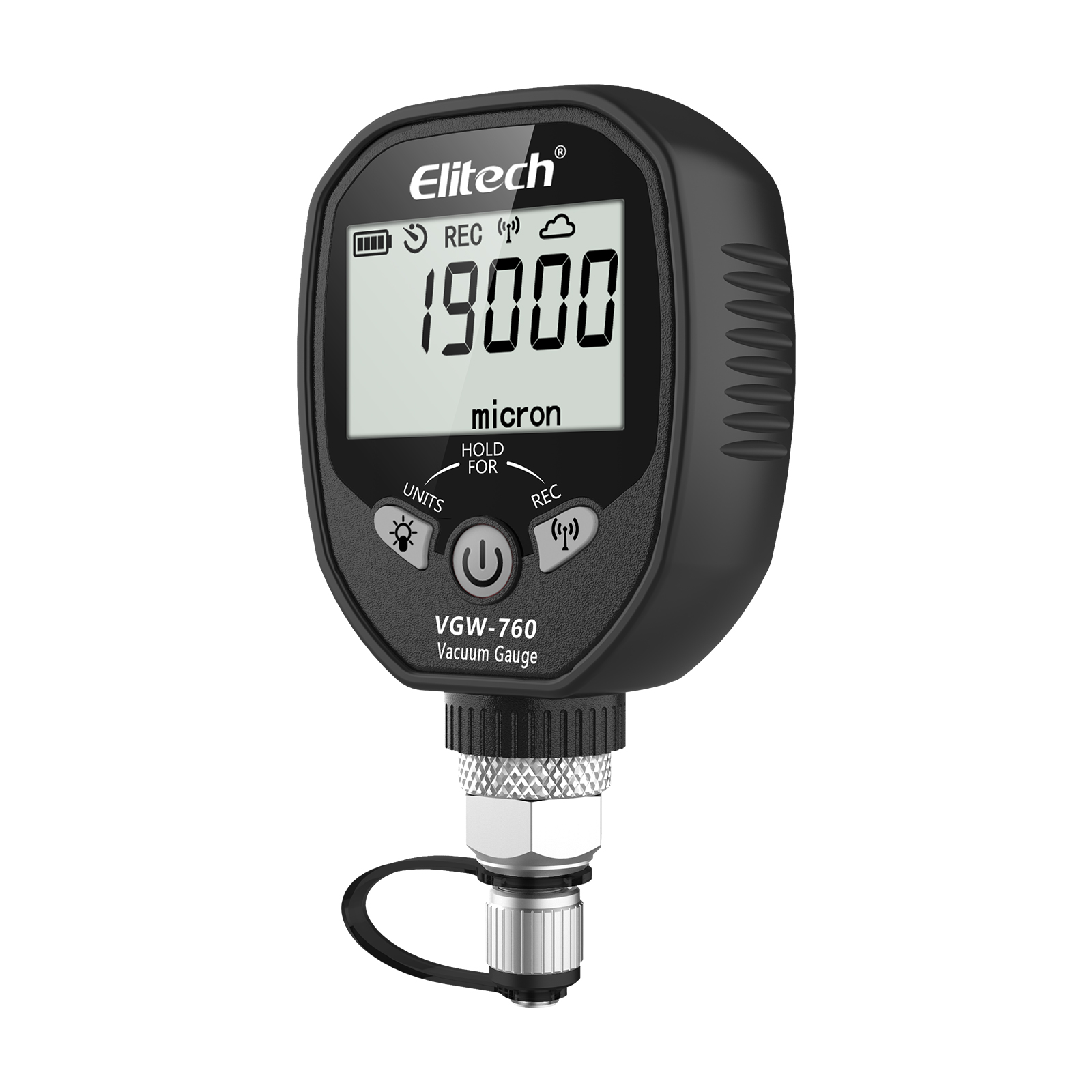 精創(chuàng)VGW-760無(wú)線數(shù)字真空計(jì)0-19000 HVAC真空計(jì)1/4