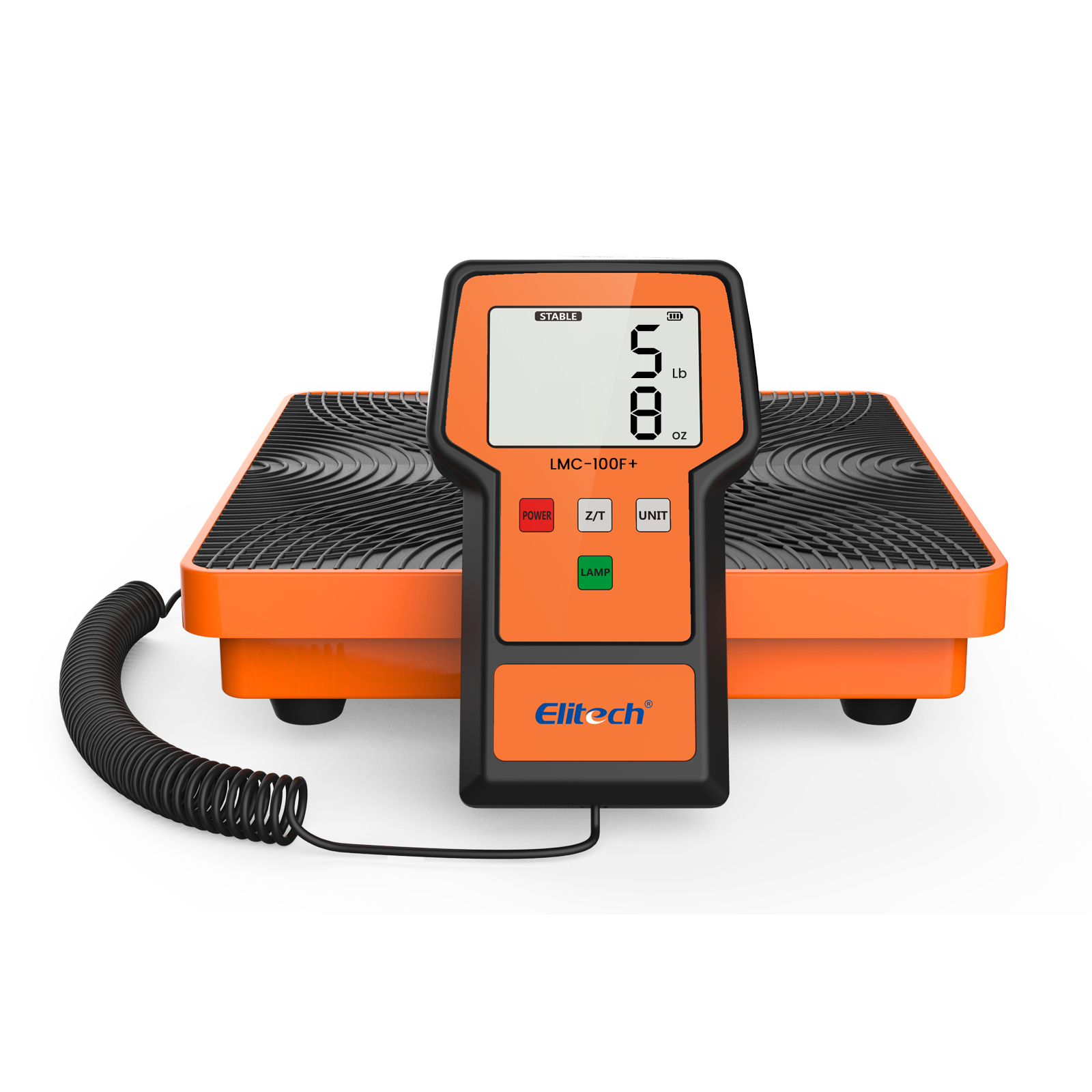 精創(chuàng)LMC-100F+ 冷媒秤110 磅，高精度 HVAC 數(shù)字氟利昂秤帶外殼